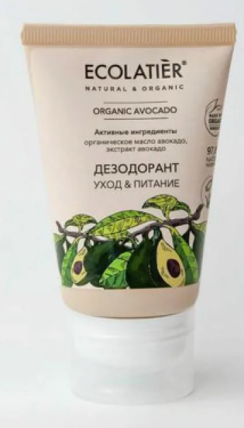ECL yashil Dezodorantni parvarish qilish & oziqlantirish organik avokado seriyasi, 40ml