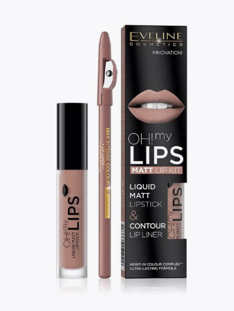 EVELINE OH MY LIPS LAB BO'YOG'I MAT 4,5 ML + MAX INTENSE COLOUR LAB BO'YOG'I TO'PLAMI 6