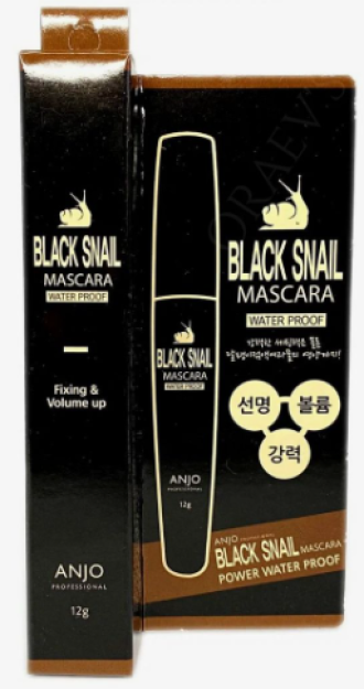 Black Snail Mascara water proof fixing&volume up Anjo 12g