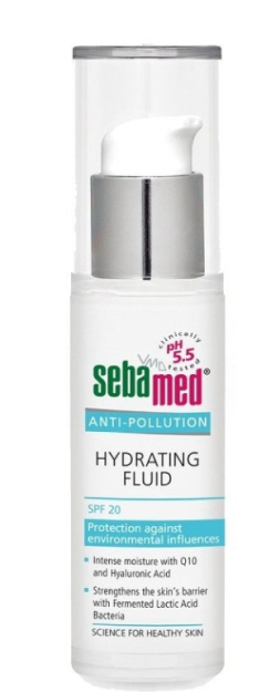 Sebamed ANTI-POLLUTION hydrating fluid w. pump 30 ml (Увлажняющий флюид для лица SPF 20 )