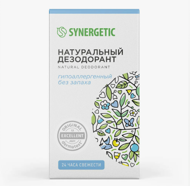 Натуральный дезодорант SYNERGETIC "без запаха" 50мл