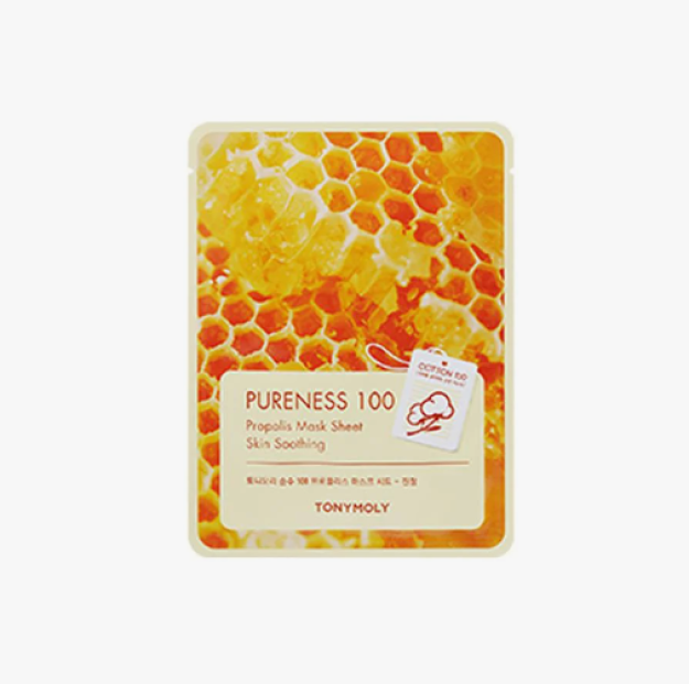 PURENESS 100 PROPOLIS MASK SHEET 21ml yuz niqobi