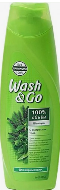 W&G SOCH SHAMPUNI YOG'LI SOCHLAR UCHUN O'SIMLIK EKSTRAKTI 400ML