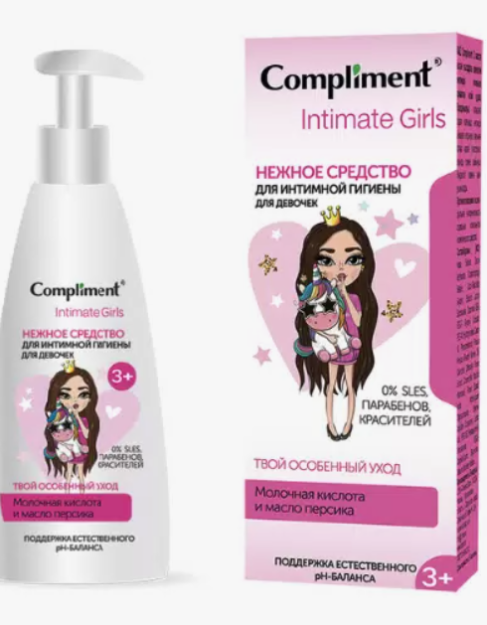 Compliment Intimate nozik teri uchun yumshoq intim gigiena jeli, 250ml