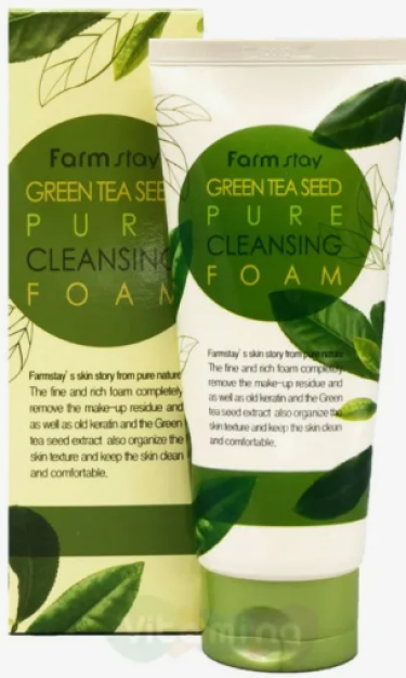 Farm stay Green Tea Pure Cleansing foam 180 ml