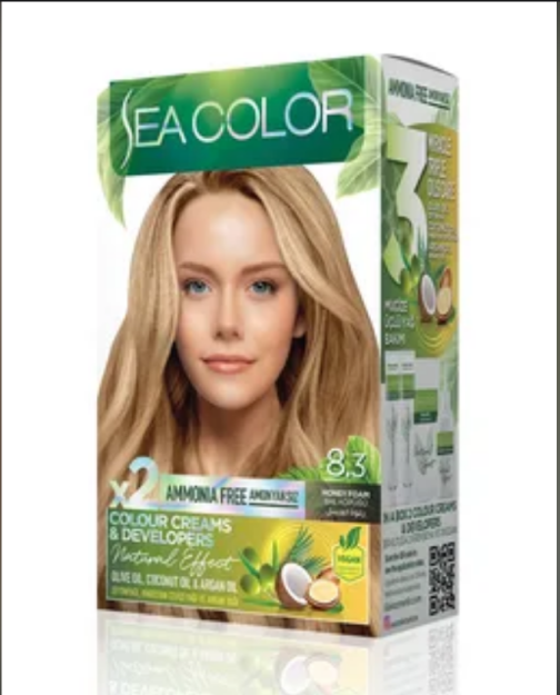 LILA COSMETICS Sea COLOR Ammonia free 7.11 Olive blonde soch bo'yog'i-zaytun sarg'ish