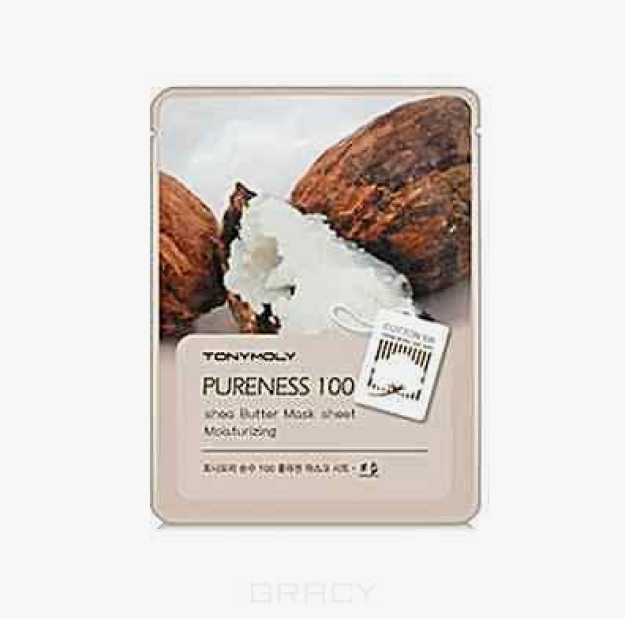 PURENESS 100 SHEA BUTTER MASK SHEET 21ML yuz niqobi