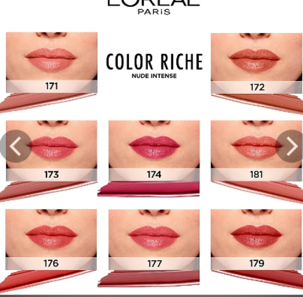 L'Oreal Paris Color Riche yalang'och lab bo'yog'i, soya 179, dekadent yalang'och