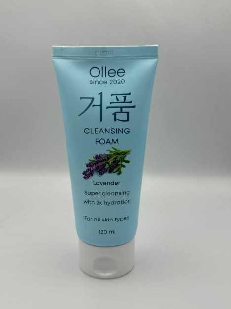 Пенка для умывания и снятия макияжа с Лавандой OLLEE