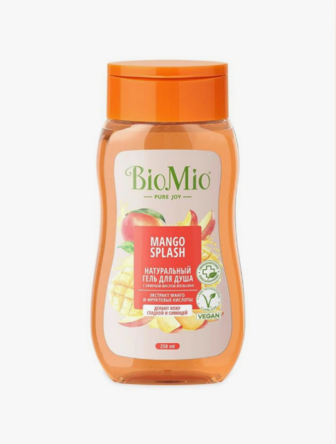 BioMio.BIO SHOWER GEL. Натуральный гель для душа с экстрактом Манго 250 мл