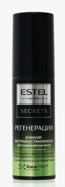 ESTEL SECRETS REGENERATION Extra-Repair Elixir for Damaged Hair (100 ml) / eliksir-shikastlangan sochlar uchun ekstravaganzani tiklash "regeneratsiya" Estel SEC