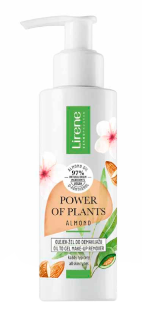ГЕЛЬ-МАСЛО ДЛЯ СНЯТИЯ МАКИЯЖА LIRENE POWER OF PLANTS ALMOND 145МЛ