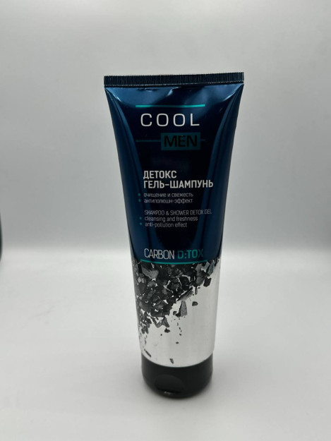 "Cool Men" "DETOX CARBON" Detox gel shampun, 250 ml