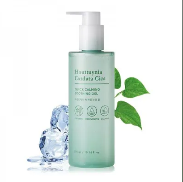 Успокаивающий гель для лица и тела HOUTTUYNIA CORDATA CICA QUICK CALMING SOOTHING GEL 300ml