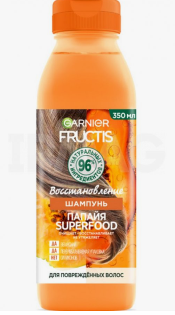 FRUCTIS 350ml SUPERFOOD soch shampuni papayya