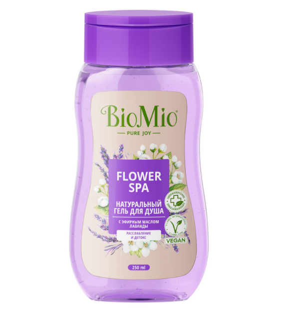 BioMio. BIO SHOWER GEL tabiiy lavanta efir moyi dush jeli 250 ml
