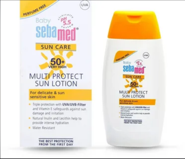 Bolalar uchun quyoshdan himoya qiluvchi loson spf 50+, 125 ml Art № 15 570