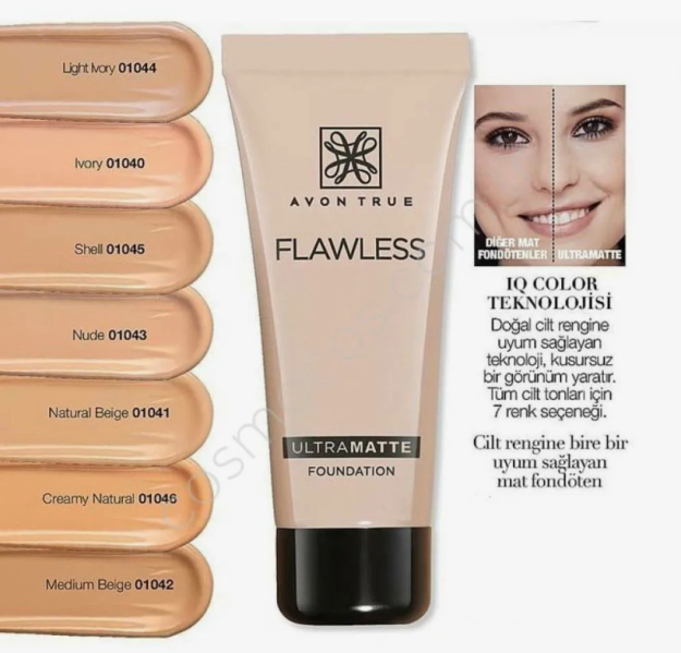 Avon true FLAWLESS ULTRA MATTE Foundation 30 ml onal kremi