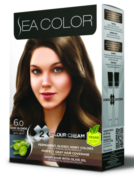 LILA COSMETICS Краска для волос SEA COLOR 7,1 Ash blonde - Пепельный блонд