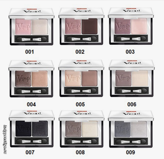 Тени для век PUPA VAMP COMPACT DUO 001 2,2G