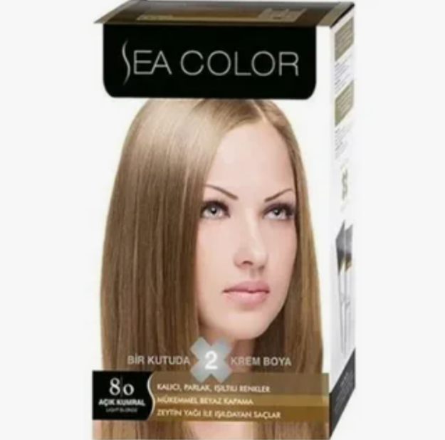 LILA COSMETICS Краска для волос SEA COLOR 8,0 Light blonde - Cветло-русый