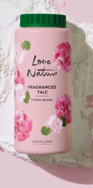 Ароматизированный тальк для тела Oriflame Love nature floral bloom 100gr
