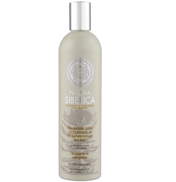 Natura Siberica / charchagan va zaiflashgan sochlar uchun balzam "himoya va energiya" , 400 ml