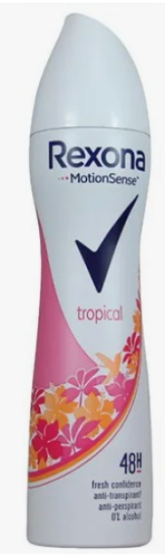 Женский дезодорант Rexona tropical антиперспирант, 200 мл