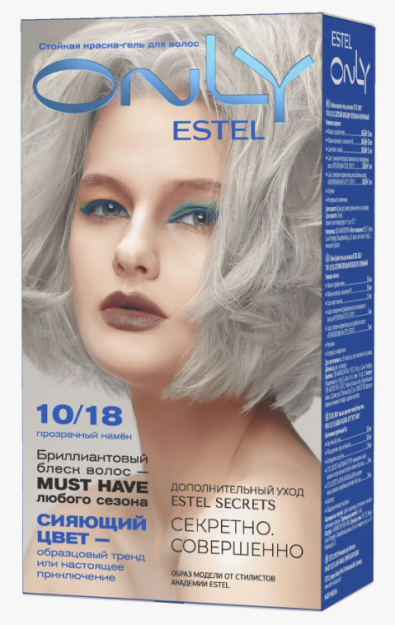 ESTEL ONLY Permanent Gel Haircolor 8/16 Light blond ash purple, 125 ml. / Стойкая краска-гель для волос ESTEL ONLY 8/16 Светло-русый пепельно-фиолетов