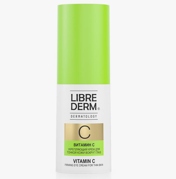 LIBREDERM DERMATOLOGY vitamin C ko'z atrofidagi nozik teri uchun mustahkamlovchi krem 15 ml