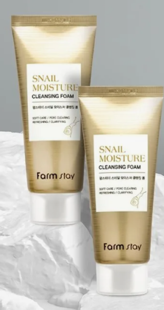 Snail moisture cleansing foam FARM STAY 100ml