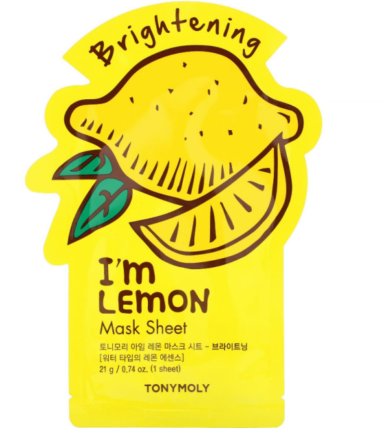 Limon ekstrakti bilan yuz niqobi./I AM LEMON MASK SHEET - BRIGHTENING 21ml
