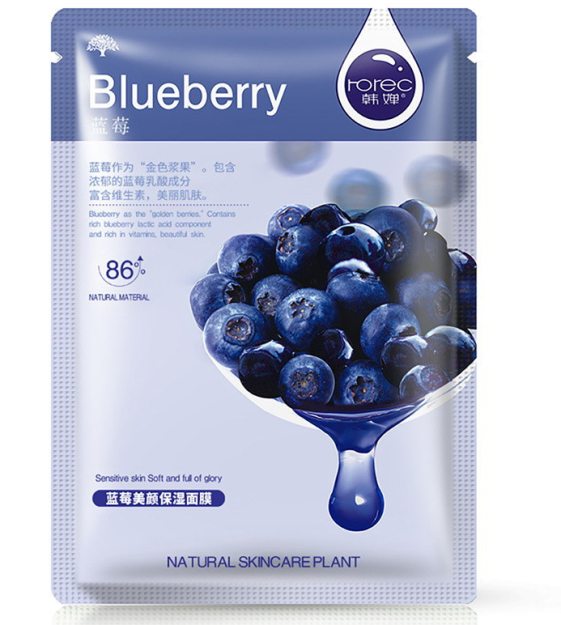 I AM BLUEBERRY Mask SHEET 21g yuz niqobi