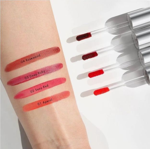 Lux visage LIP TINT AQUA GEL hyaluron tone 01 Aperol bilan lab bo'yog'i