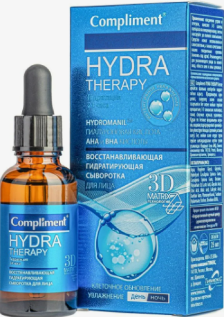 Compliment HYDRA THERAPY yuzni tiklovchi hidratlovchi sarum, 25ml