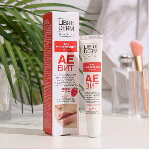 Librederm aevit gel malina sharbati bilan labda namlovchi 20 ml