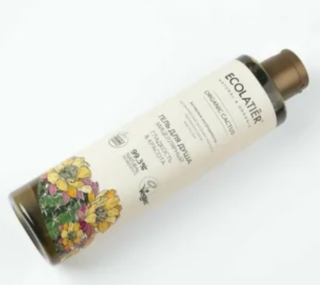 ECL GREEN Мицеллярный Гель для душа Гладкость & Красота Серия ORGANIC CACTUS, 350 мл