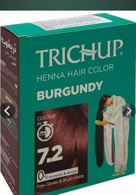 Trichap sochlari uchun xina-qora, / Trichup Henna soch rangi-qora,/- 6*10 GM