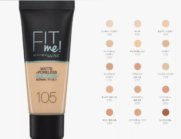 Тональный крем для лица Fit Me оттенок 101, Светло кремовый, 30 мл