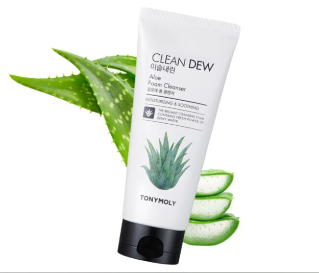 Aloe ekstrakti bilan yuvish uchun ko'pik./CLEAN DEW ALOE FOAM CLEANSER 180ml