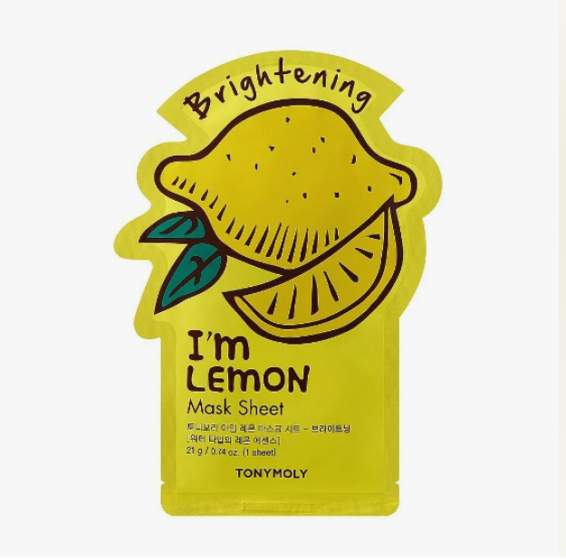 Маска для лица с экстрактом лимона./I AM LEMON MASK SHEET - BRIGHTENING 21ml