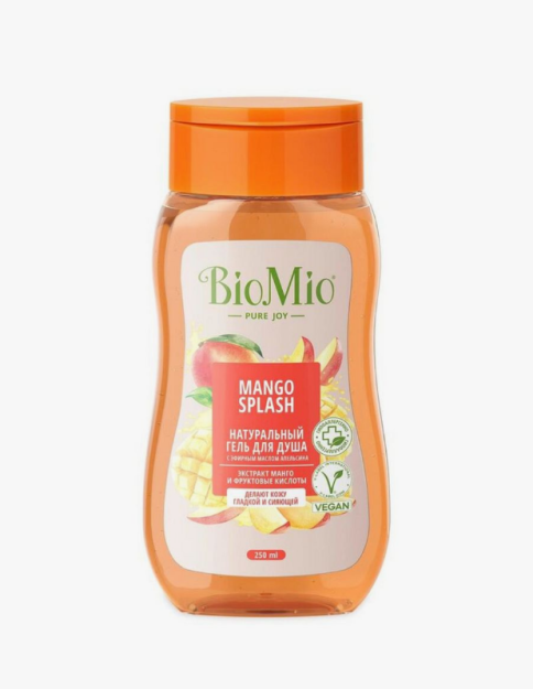 BioMio.BIO SHOWER GEL. Mango ekstrakti bilan tabiiy dush jeli 250 ml