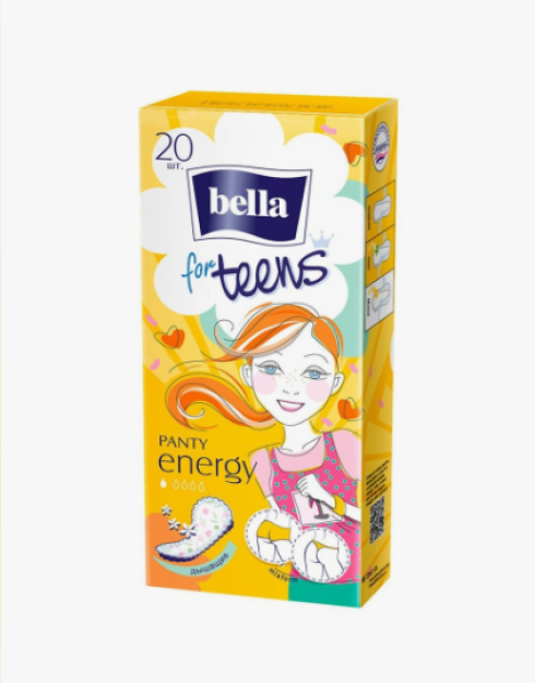 Xotinlarni yotqizish.ichkariga kirdi.qatlamli. tuzatish bilan."Bella Panty for teens Energy Deo" yopishqoq qatlami 20 dona k/up.