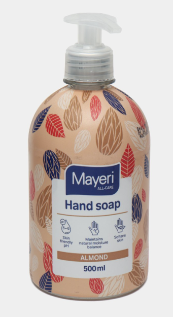 K651 MAYERI All-Care suyuq sovun bodom balzam, dispenser bilan 500ml,