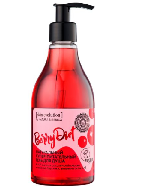 Natura Siberica / Skin Evolution / "BERRY DIET super oziqlantiruvchi" dush Jeli, 300 ml
