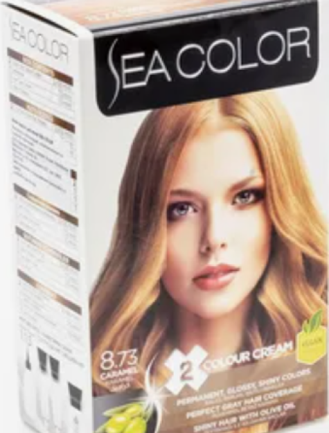 LILA COSMETICS Краска для волос SEA COLOR Ammonia free 8,73 Caramel - Карамель