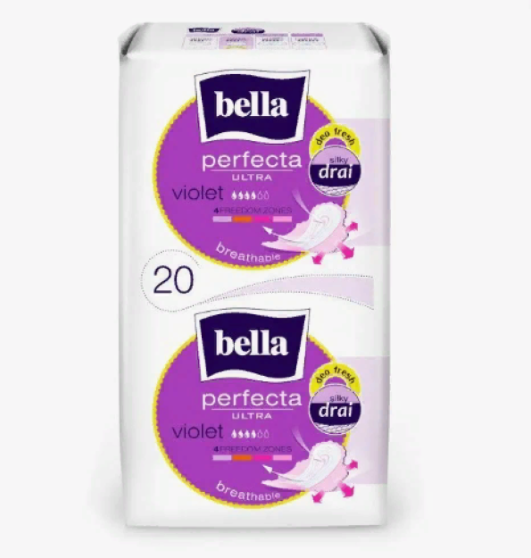 J/vpit qistirmalari.ko'p so'zli.tuzatish bilan.yopishtiruvchi moddalar.Bella Perfecta ULTRA BLUE qatlami, 20 dona.