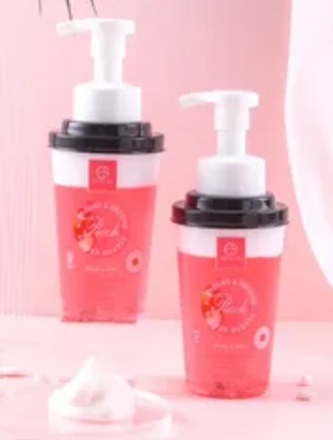 Shaftoli ko'pikli dush moussi-370ml / shaftoli dush mousse. San'at.№ES0062