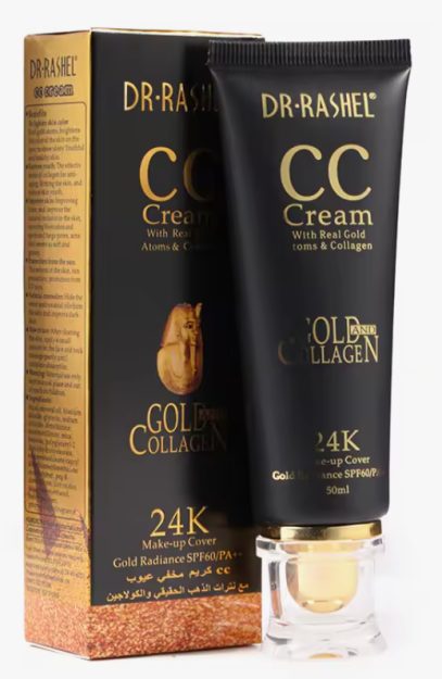 Kollagen bilan CC kremi 24k Gold, / 24k Gold collagen CC Cream-50ml-Art.№DRL-1174