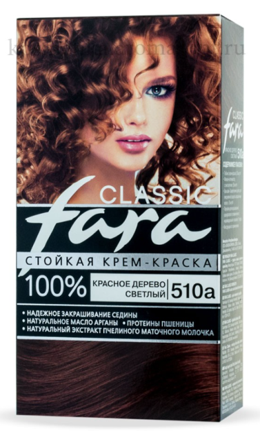 Кр.д/в FARA Classic 510А красное дерево светлый РОССИЯ
